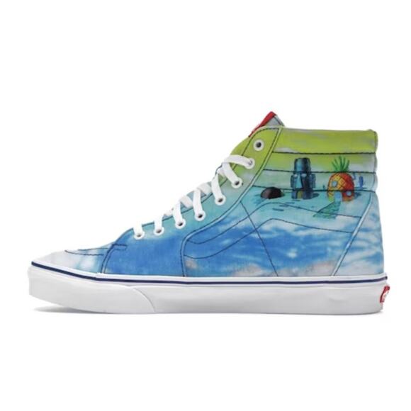 Vans Sk8-Hi Shoes SpongeBob SquarePants Imaginaaation Multi Unisex M6.5/W8 UK5.5 - Picture 3 of 12